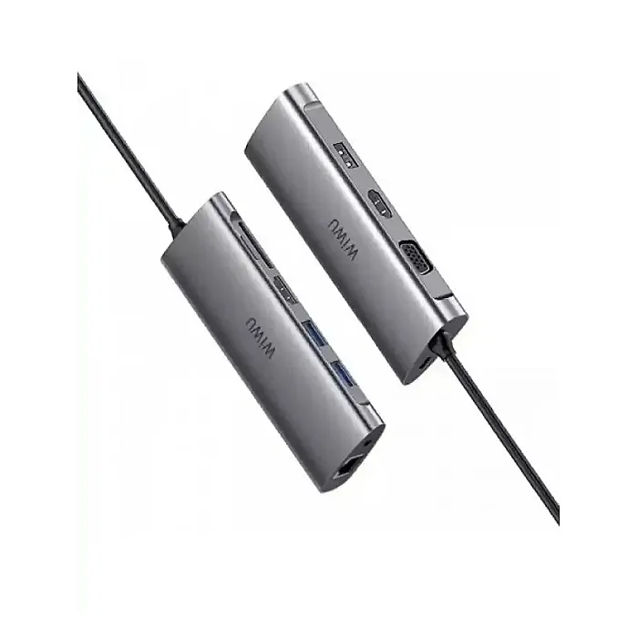 WiWU Alpha A11312H Dual HDMI 11-in-1 USB Type-C Hub